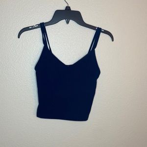 Navy blue crop top